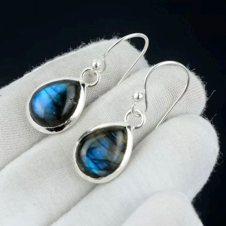 Handcrafted 925 Sterling Silver Pearl Drop Earrings